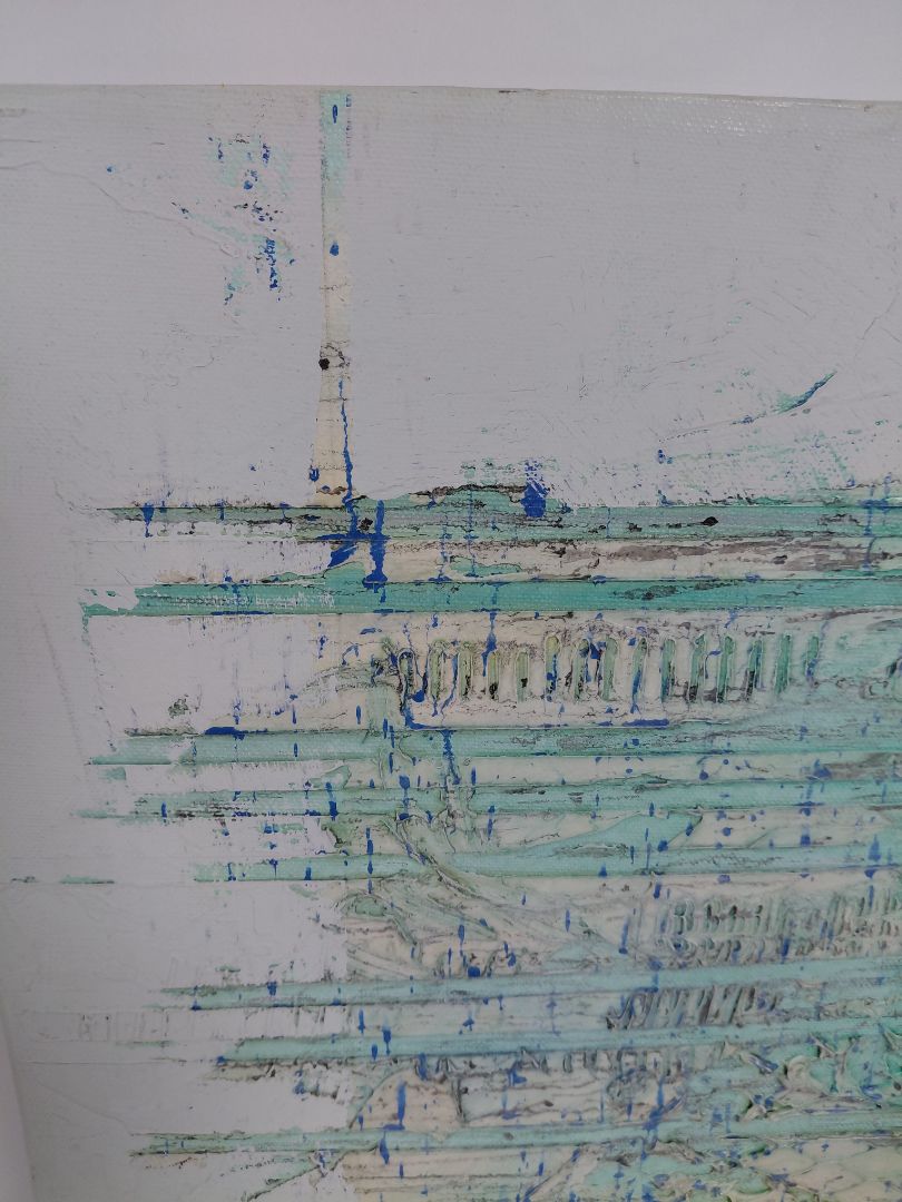 Olíumálverk "Philharmonic" vottað og áritað, Lee Burr