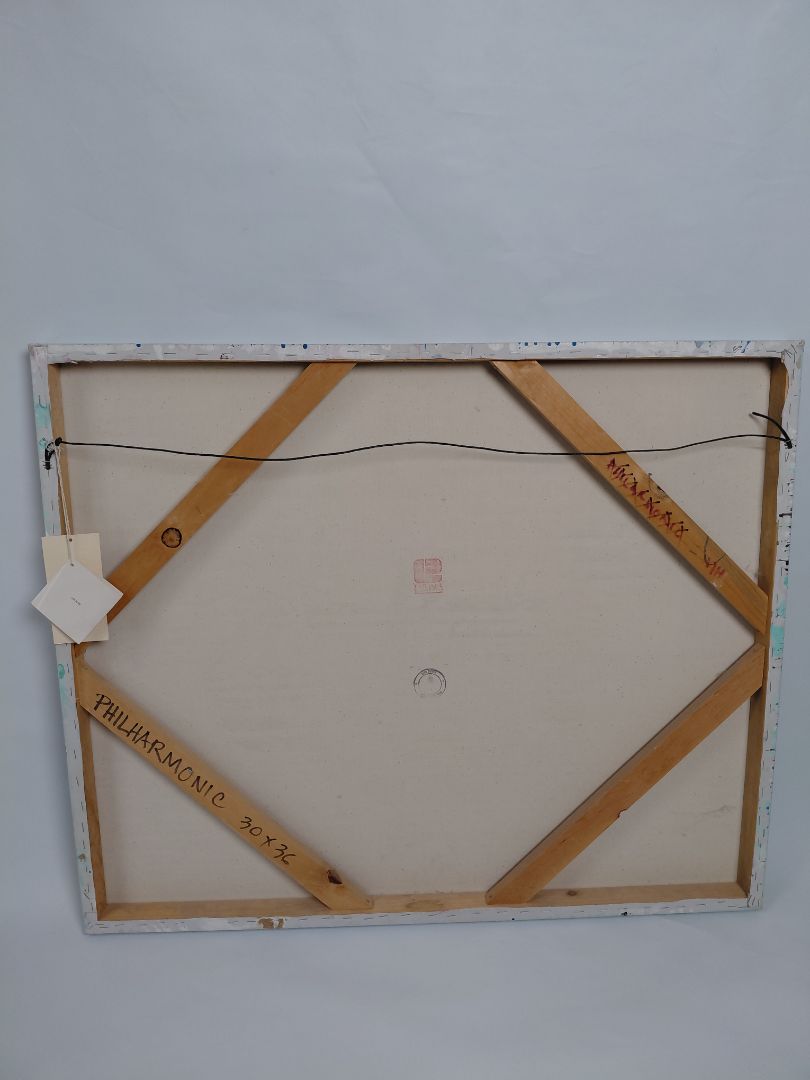 Olíumálverk "Philharmonic" vottað og áritað, Lee Burr