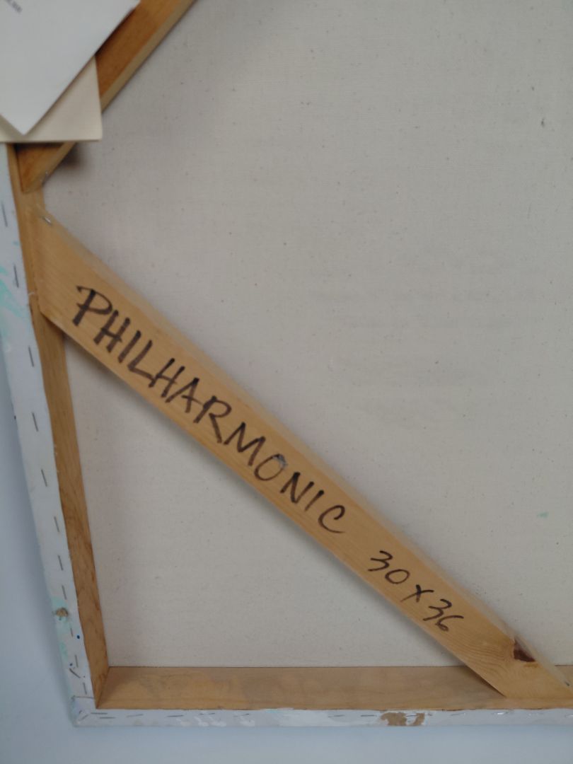 Olíumálverk "Philharmonic" vottað og áritað, Lee Burr