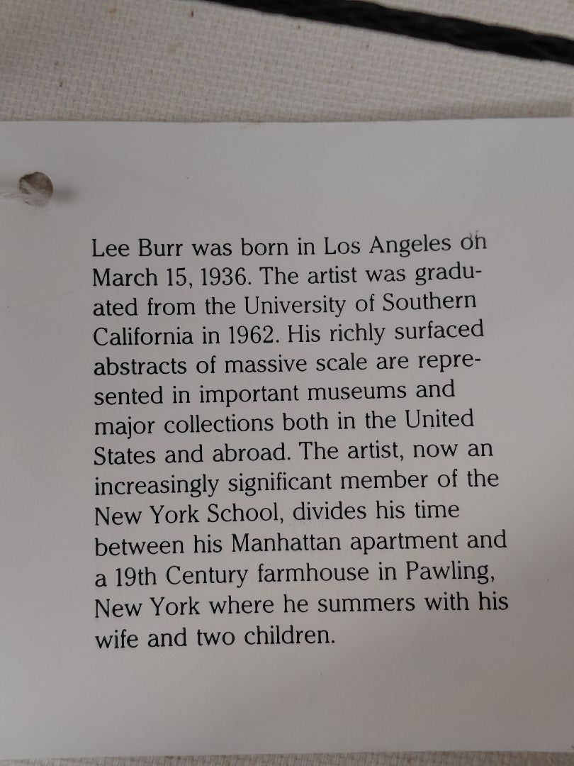 Olíumálverk "Philharmonic" vottað og áritað, Lee Burr