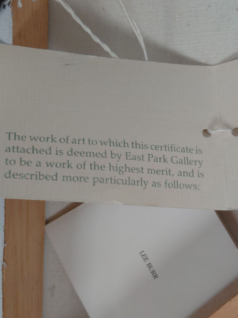 Olíumálverk "Philharmonic" vottað og áritað, Lee Burr