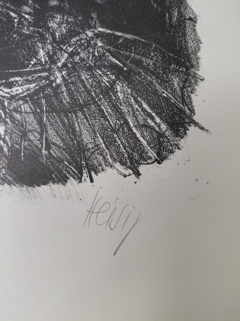 Litographie "Ketzertod" (Heretic's Death) (1994), Bernhard Heisig
