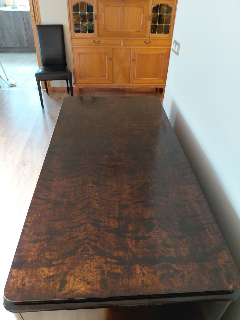 Antique desk (1880-1890) with shelves on the front