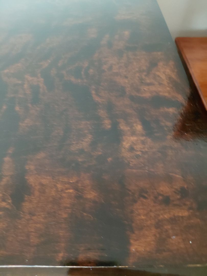 Antique desk (1880-1890) with shelves on the front