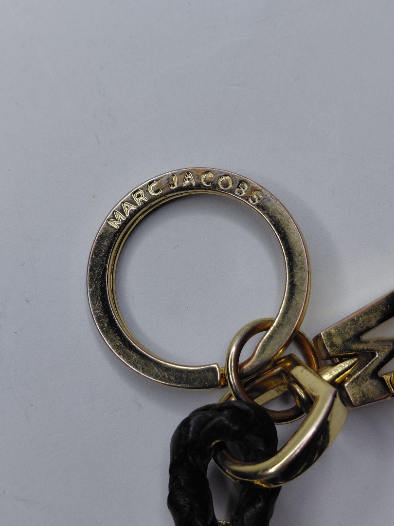 Vintage necklace and bracelet made of braided leather strap, Marc Jacobs