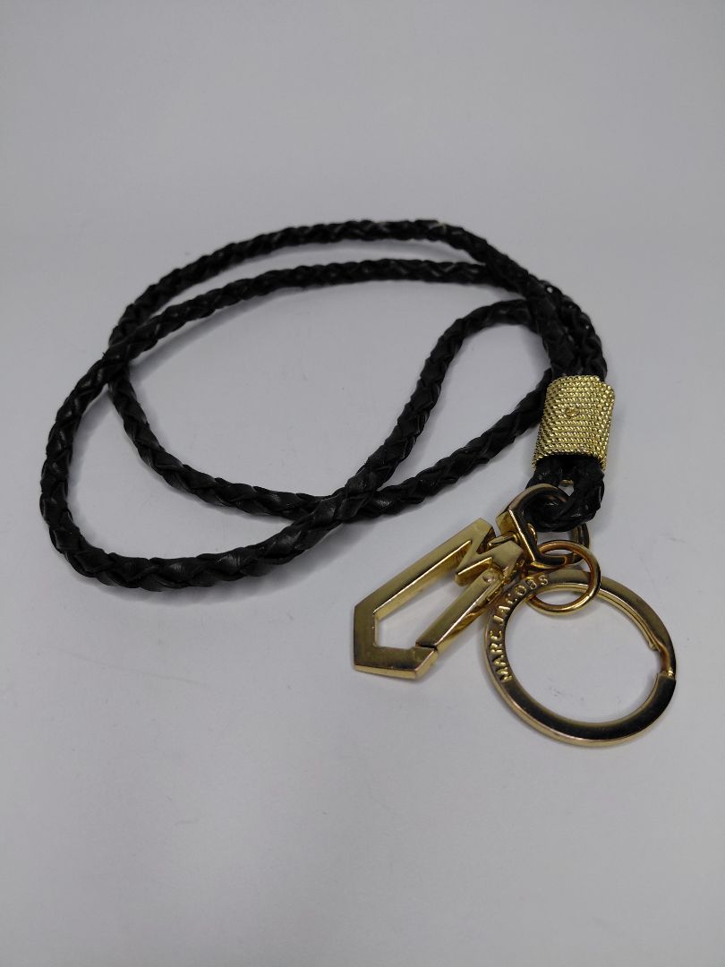 Vintage necklace and bracelet made of braided leather strap, Marc Jacobs