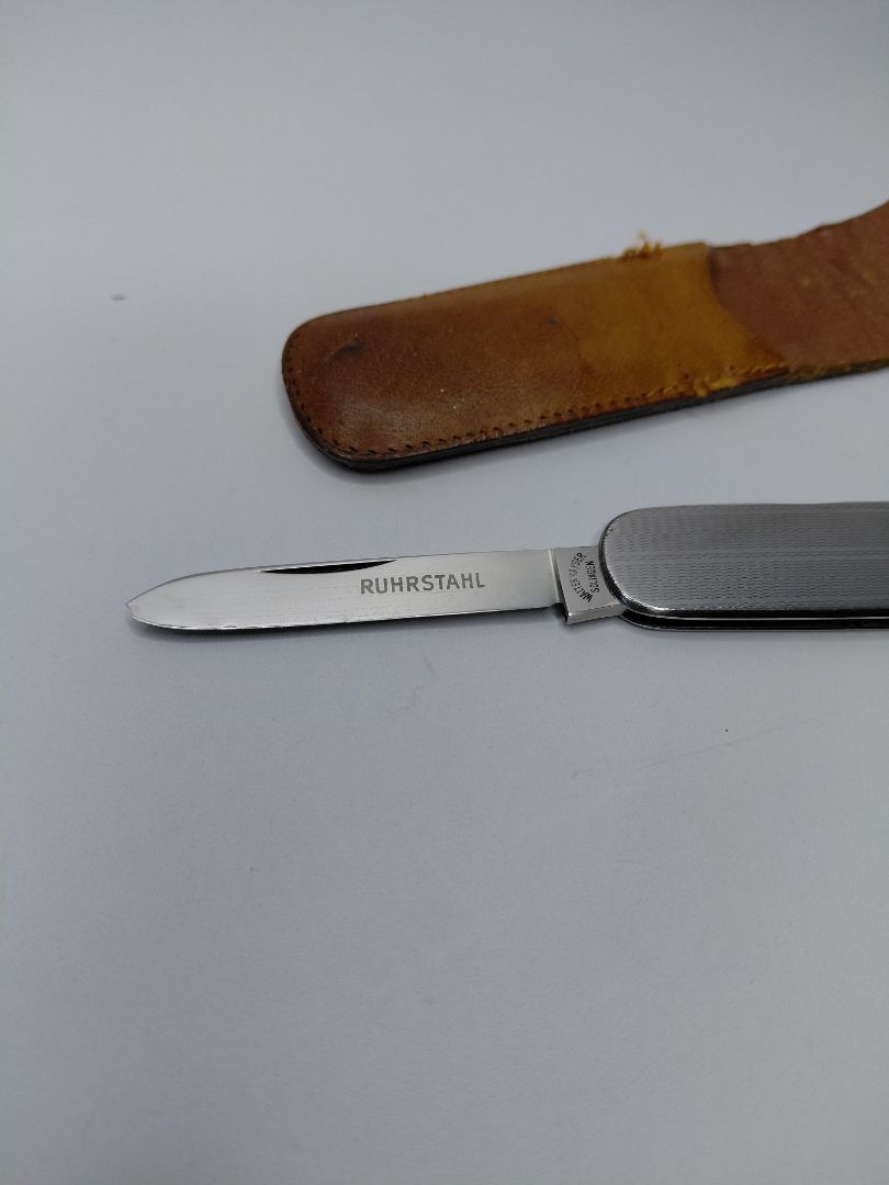 Vasahnífur í leðurhulstri, Walter Kayser Solingen