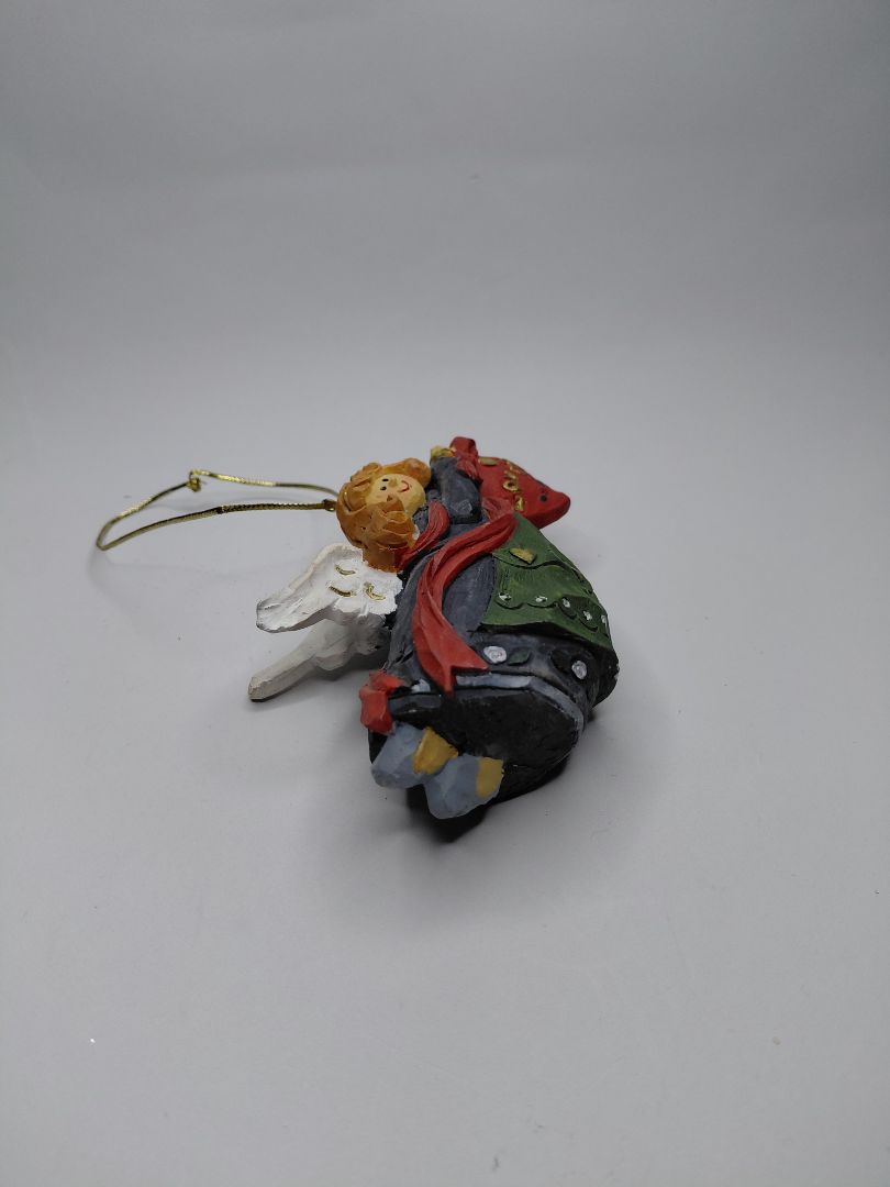 Christmas ornament - angel holding a heart