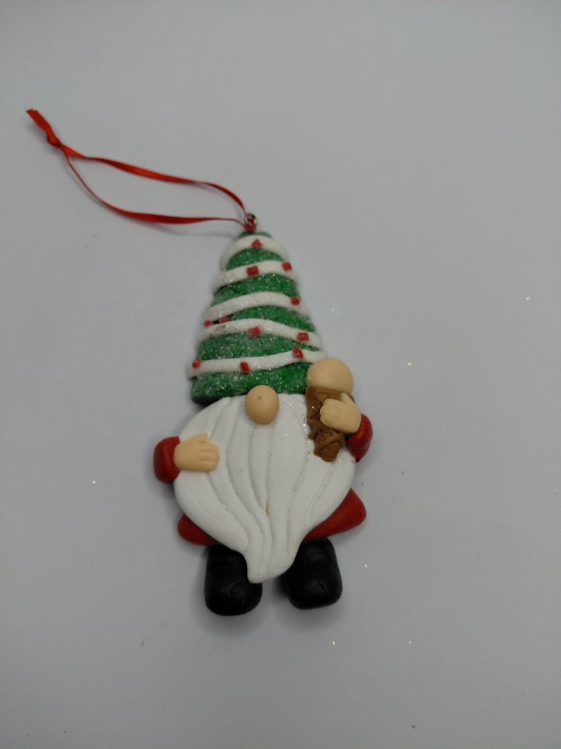 Jólaskraut - Jólasveinn heldur á ís