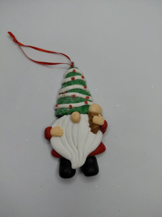 Jólaskraut - Jólasveinn heldur á ís