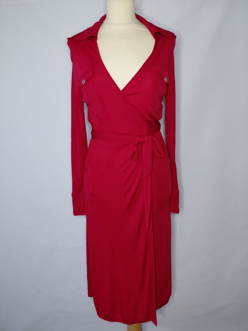 Vafinn kjóll, M, Sand