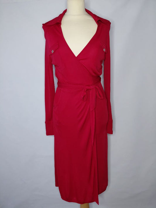 Vafinn kjóll, M, Sand