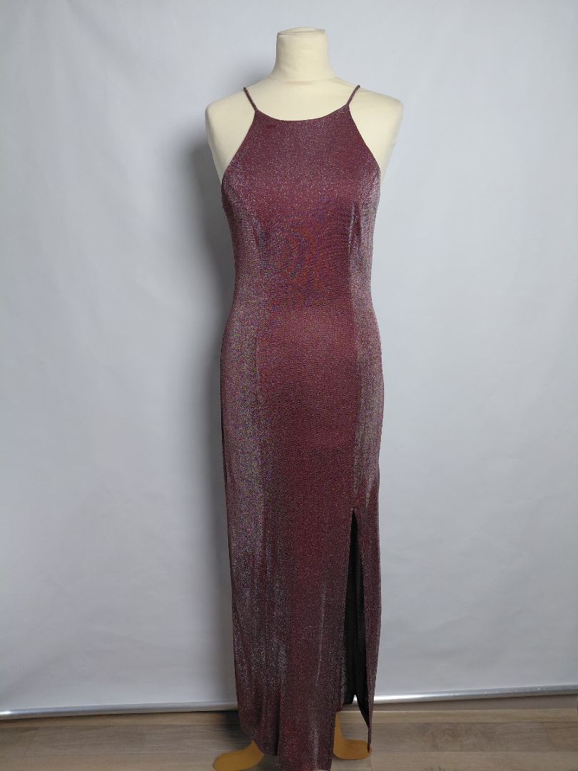 Side censored dress, M, Onyx nite