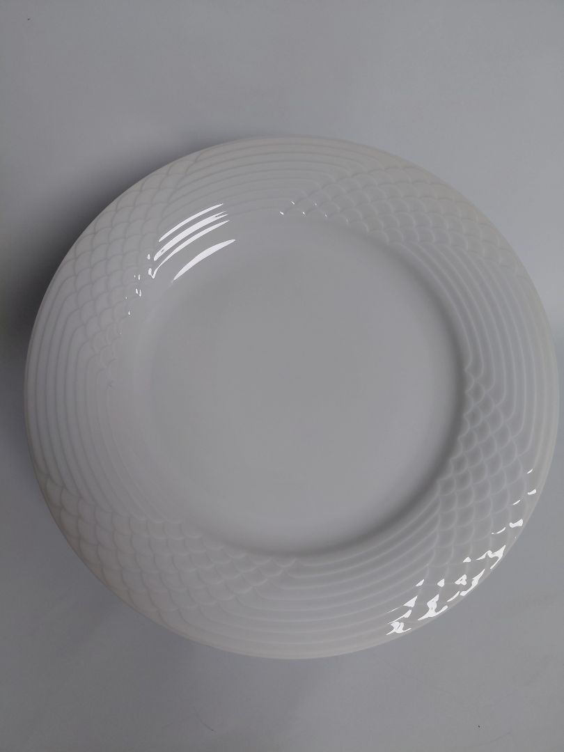 Dinner plate Scala Bianca by Wolf Karnagel, Hutschenreuther