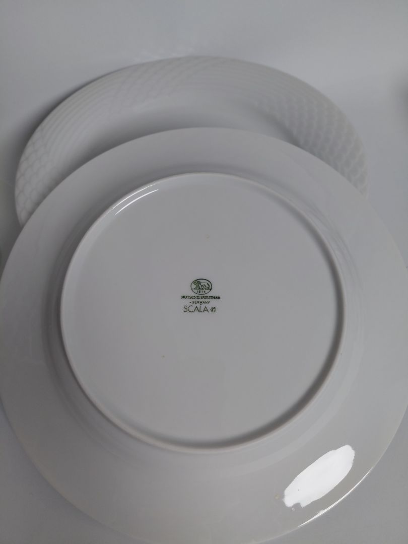 Dinner plate Scala Bianca by Wolf Karnagel, Hutschenreuther