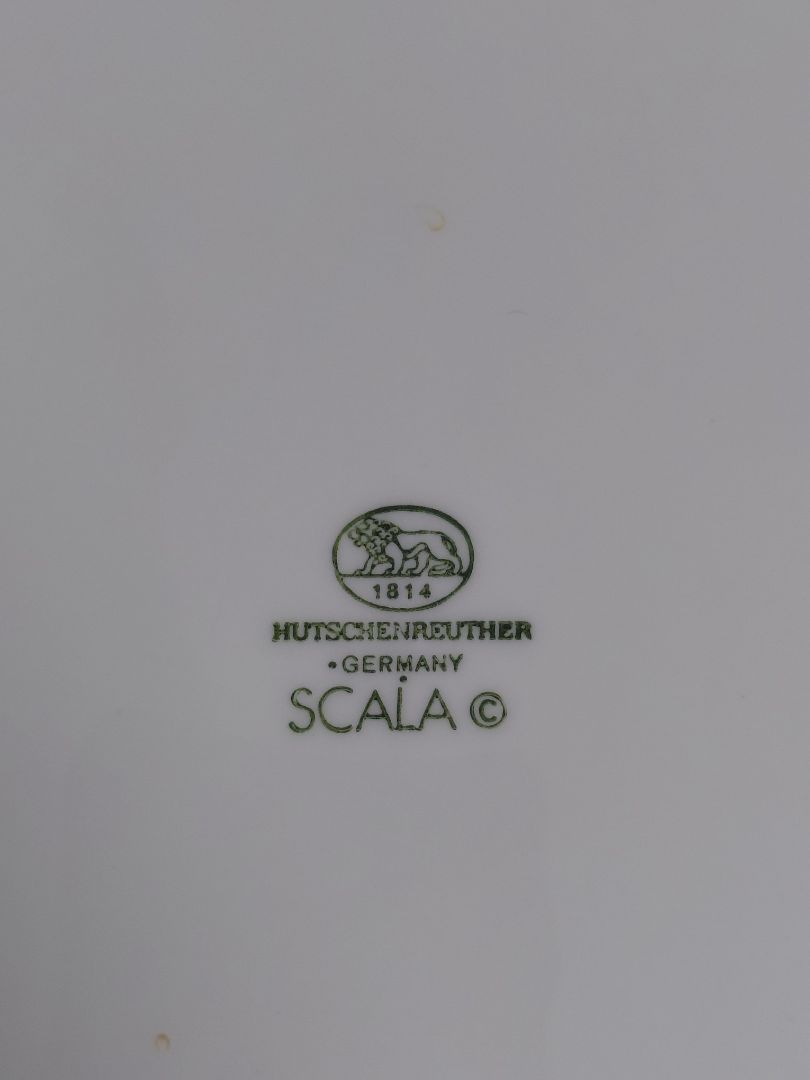 Dinner plate Scala Bianca by Wolf Karnagel, Hutschenreuther