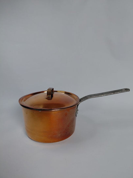 Antique (1892-1922) copper pot 1 1/2 L, Skultuna Messingsbruk AB