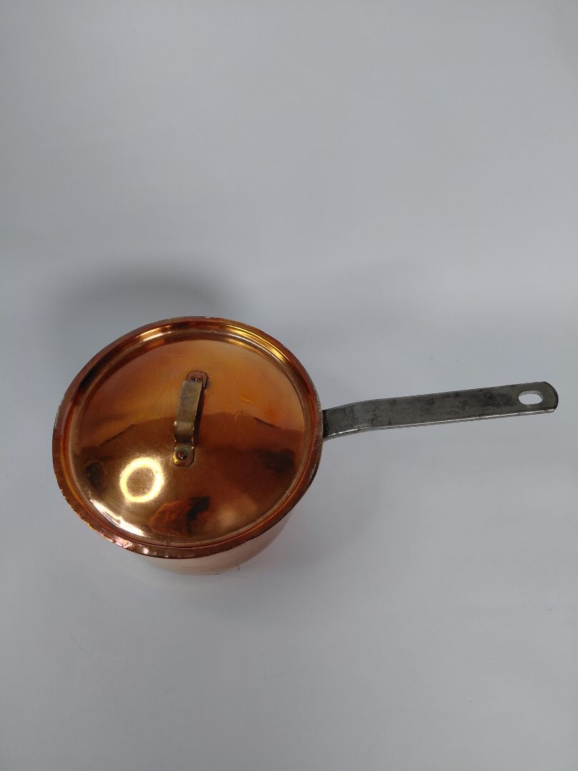 Antique (1892-1922) copper pot 1 1/2 L, Skultuna Messingsbruk AB