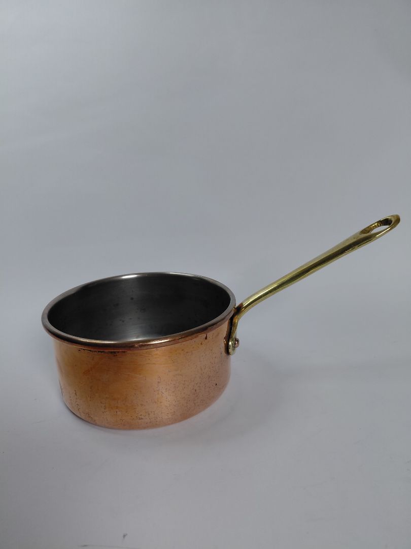 Vintage (pre-1990) copper pot, sauce pot, Copral made in Portugal