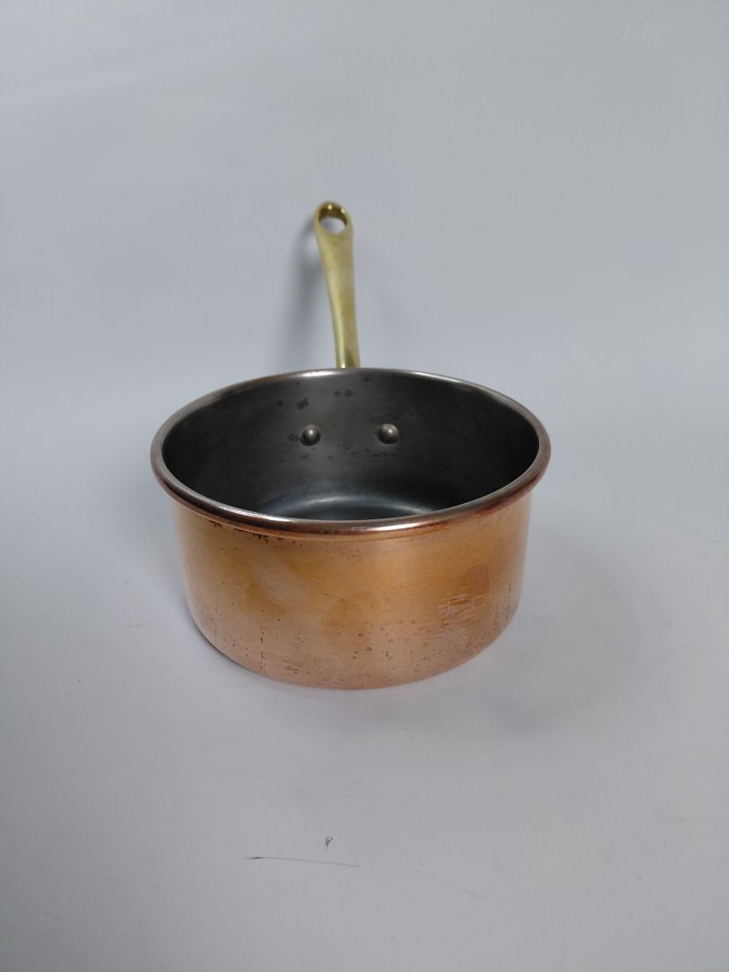 Vintage (pre-1990) copper pot, sauce pot, Copral made in Portugal