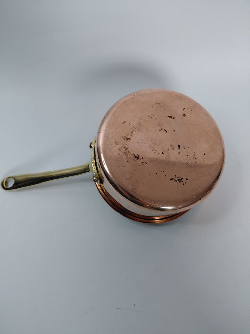 Vintage (pre-1990) copper pot, sauce pot, Copral made in Portugal