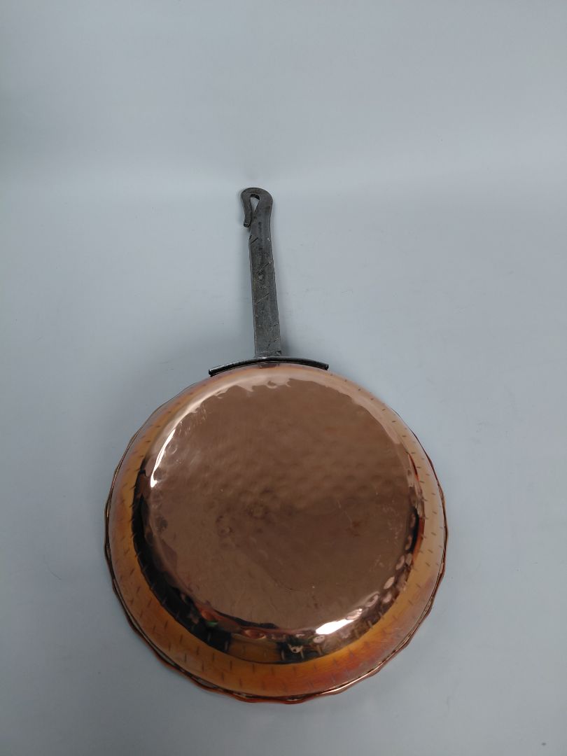 Vintage kopar panna, lítil