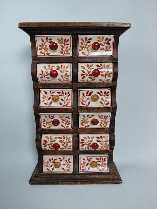 Spice rack with porcelain drawers, The Pier