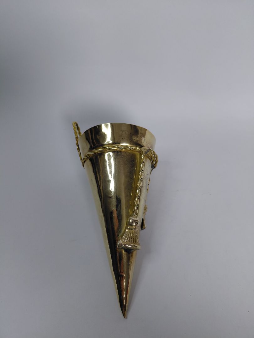 Vintage (1980-1990) brass hugger house, House of Lloyd Christmas Around the World