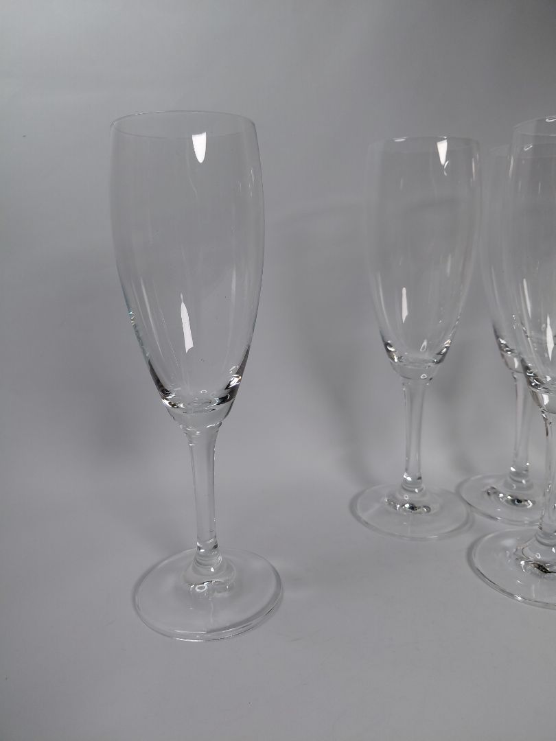 Crystal wine glasses 10 pcs Megeve Taille Corolle collection, JG Durand, Arques France