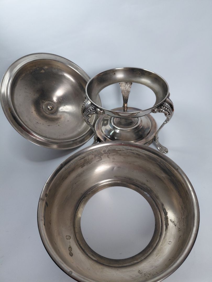 Silfur hitaskál / "Chafing" skál