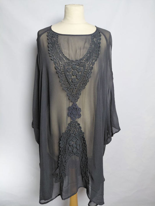 Gegnsær kjóll, XL, Beautiful Stories