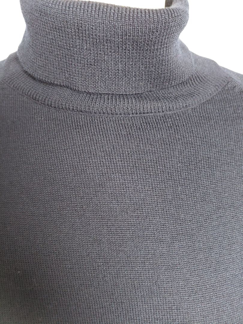 Rúllukraga síð peysa (merino ull) / kjóll, L, Cos