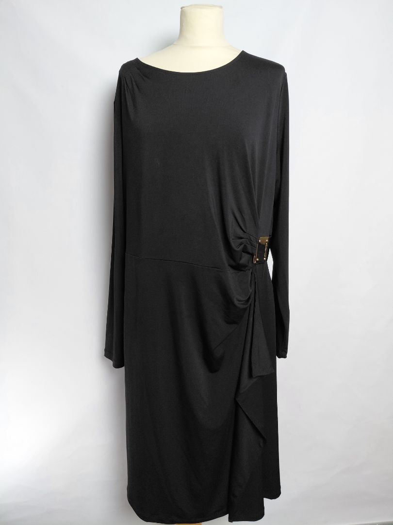 Hné síður kjóll með sylgju, XL, Punt.Roma