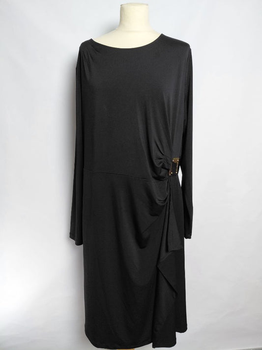 Hné síður kjóll með sylgju, XL, Punt.Roma