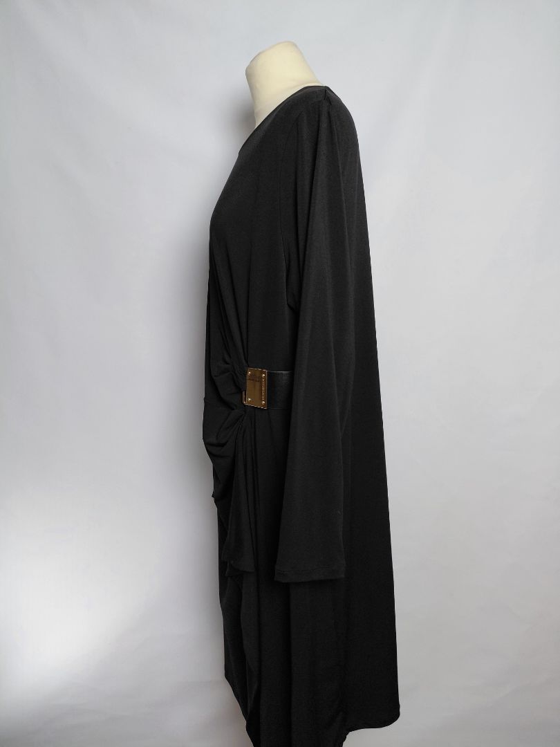 Hné síður kjóll með sylgju, XL, Punt.Roma