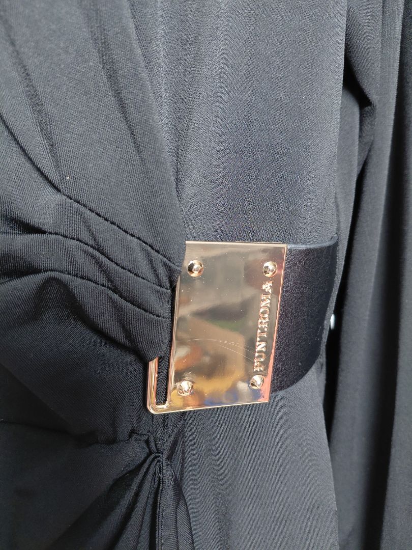 Hné síður kjóll með sylgju, XL, Punt.Roma