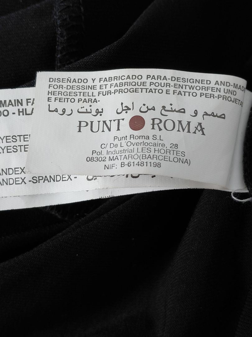 Hné síður kjóll með sylgju, XL, Punt.Roma