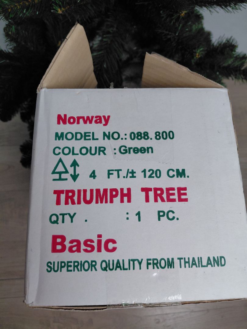 Jólatré (gervi) h: 120 cm, trumph tree