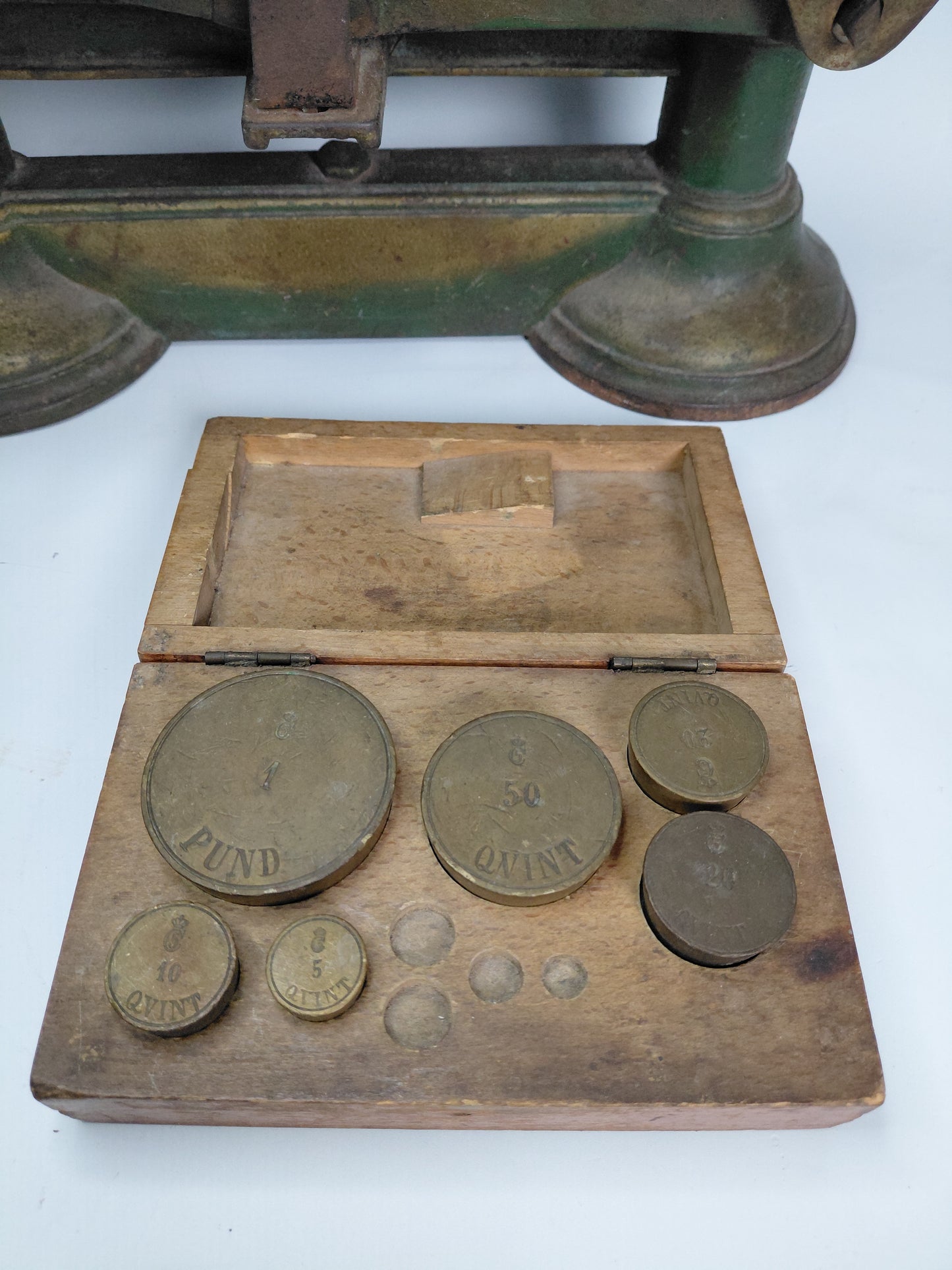 Antík dönsk steypujárnvog (ár 1880-1910)