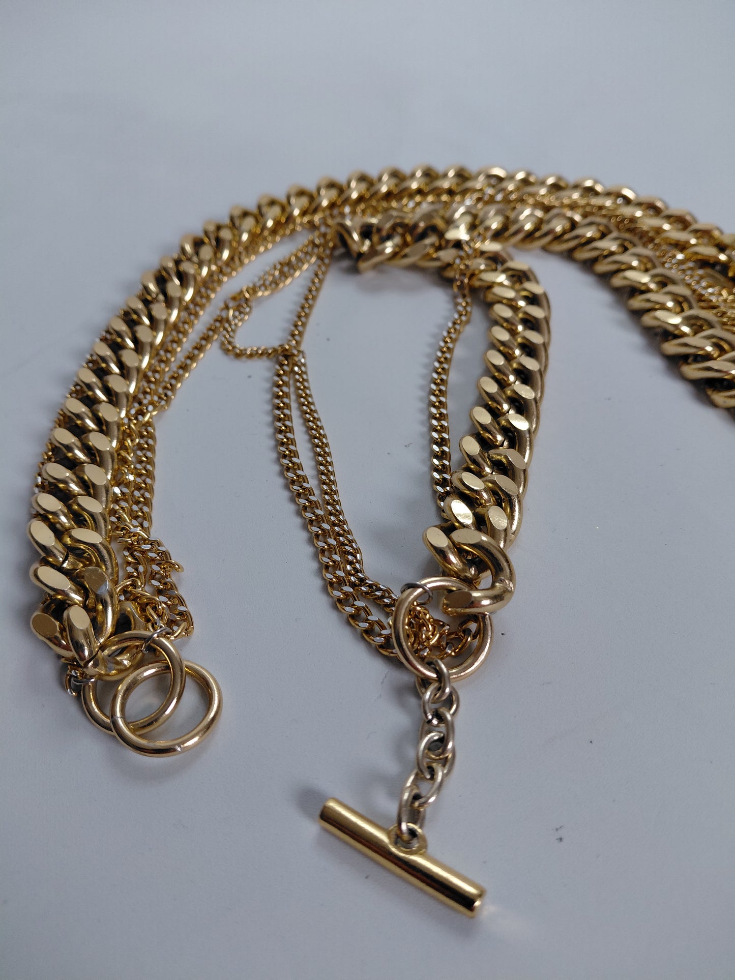 Vintage hálsfesti, þykk keðja