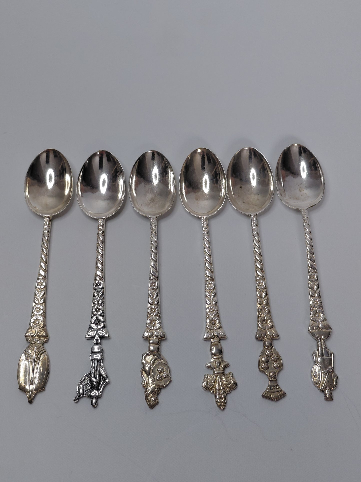 Vintage silfurskeiðar 6 stk (1950-1970), Meka Denmark