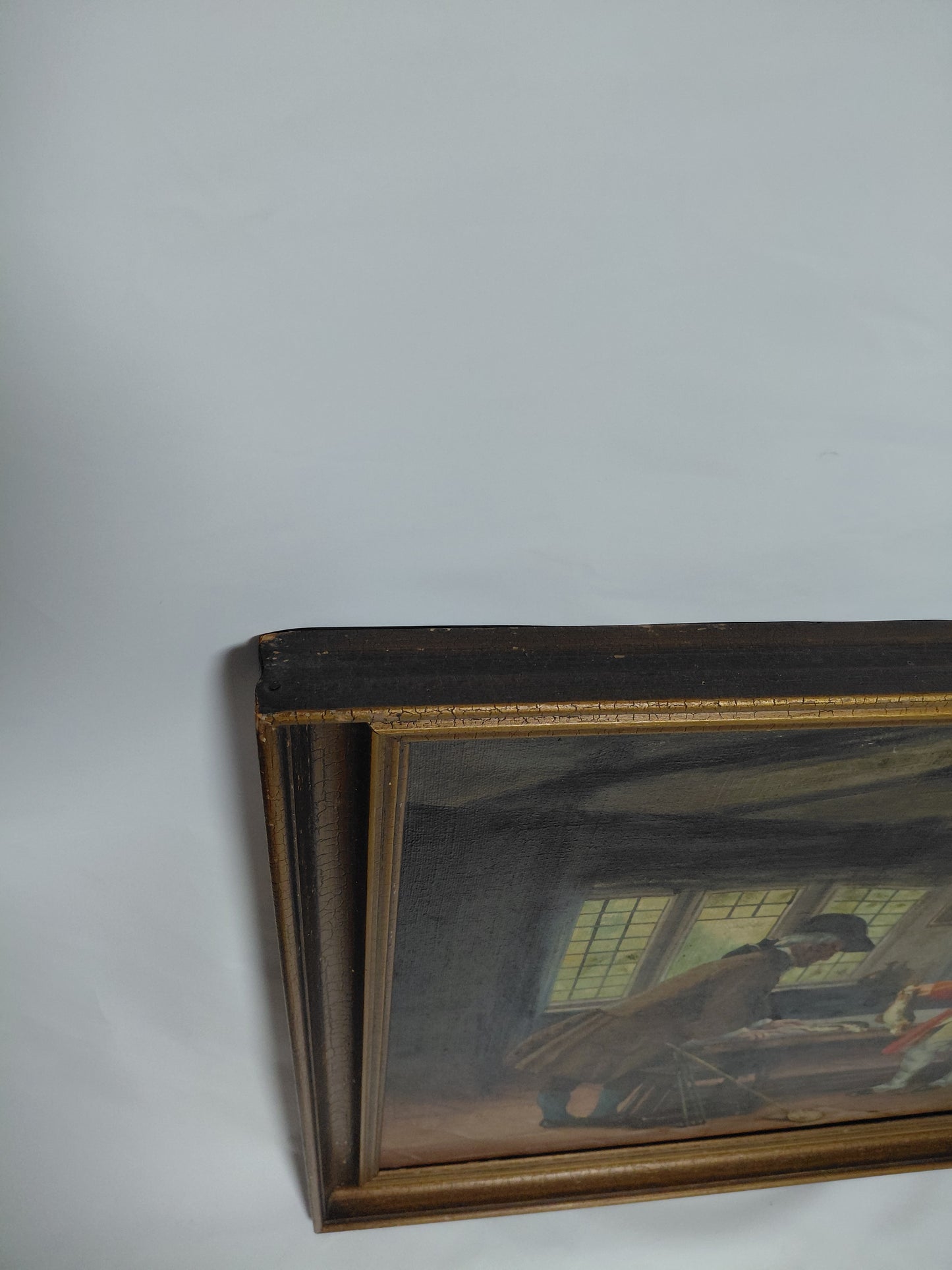 Vintage olímálverk "Pride of Capture", Eli Andersen