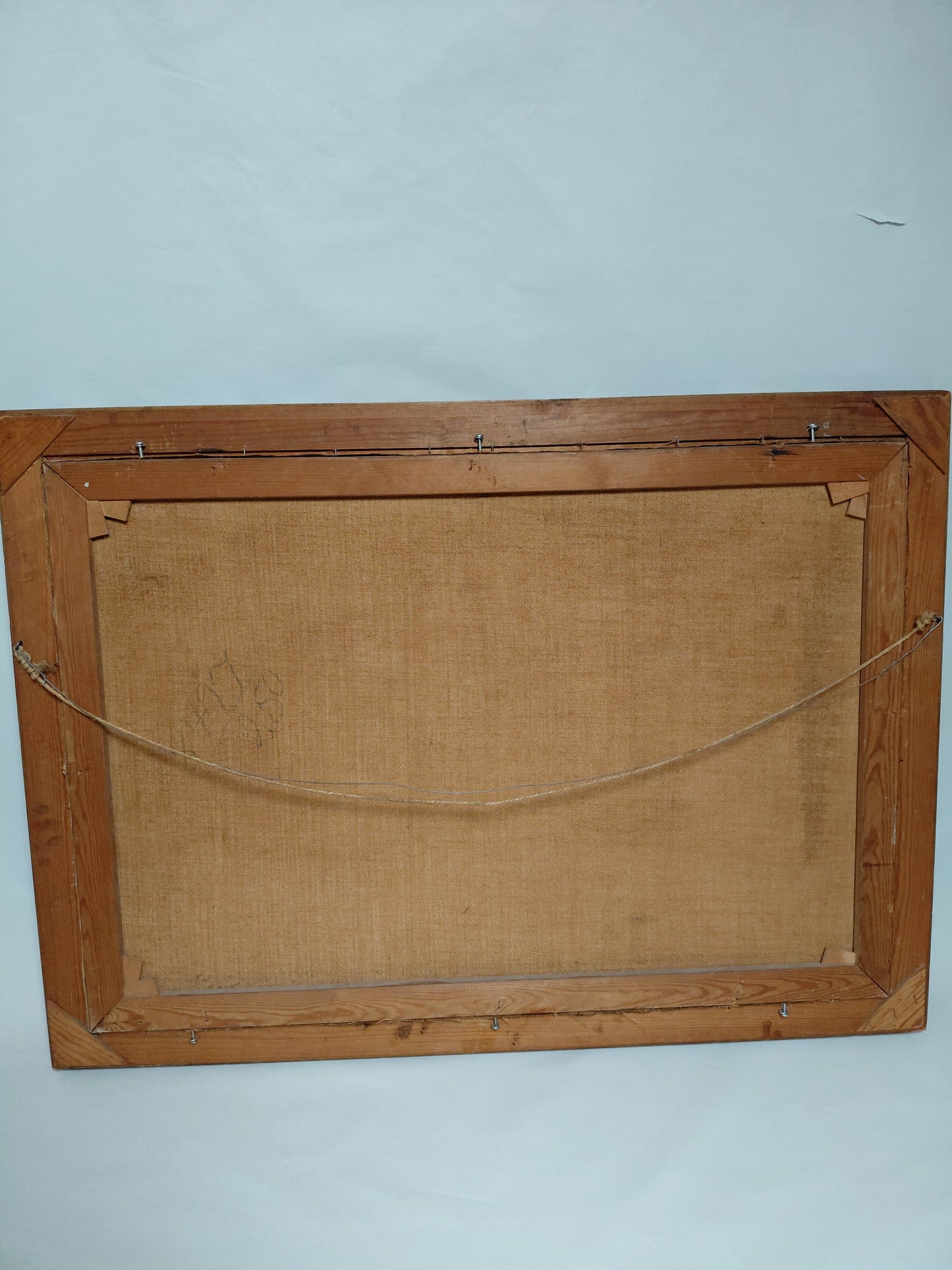 Vintage olímálverk "Pride of Capture", Eli Andersen