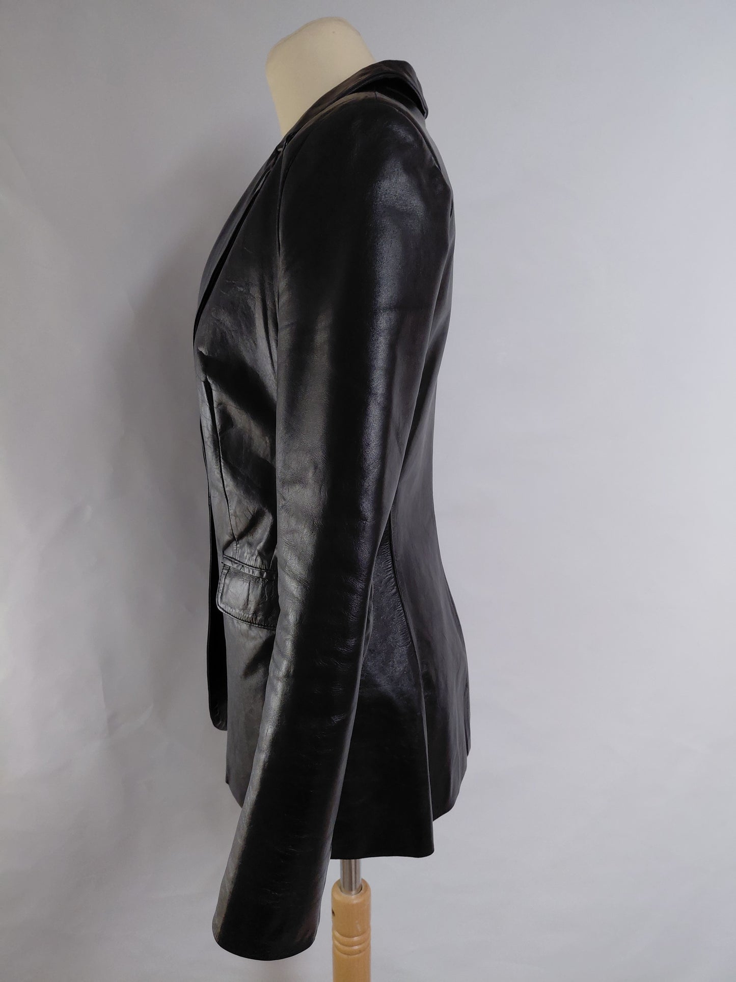 Vintage leðurjakki blazer, EUR 40, Mao