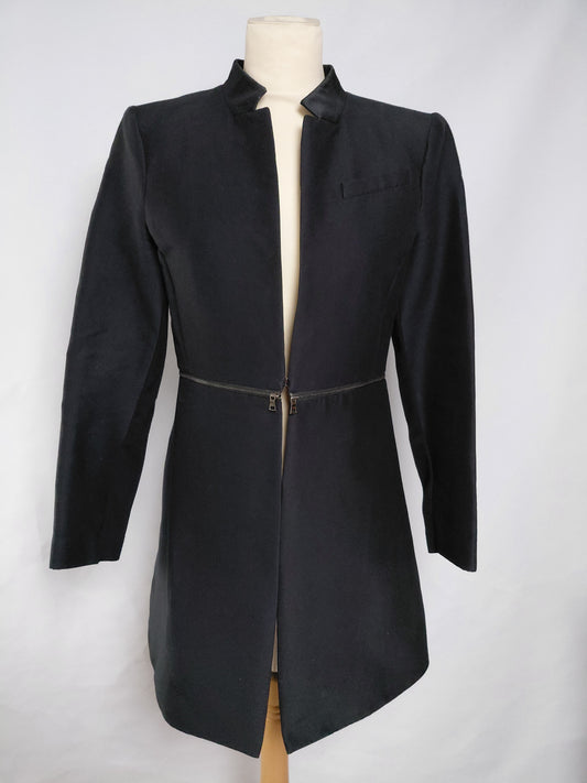 Siður jakki blazer tuxido style, S, BCBGMAXAZRIA