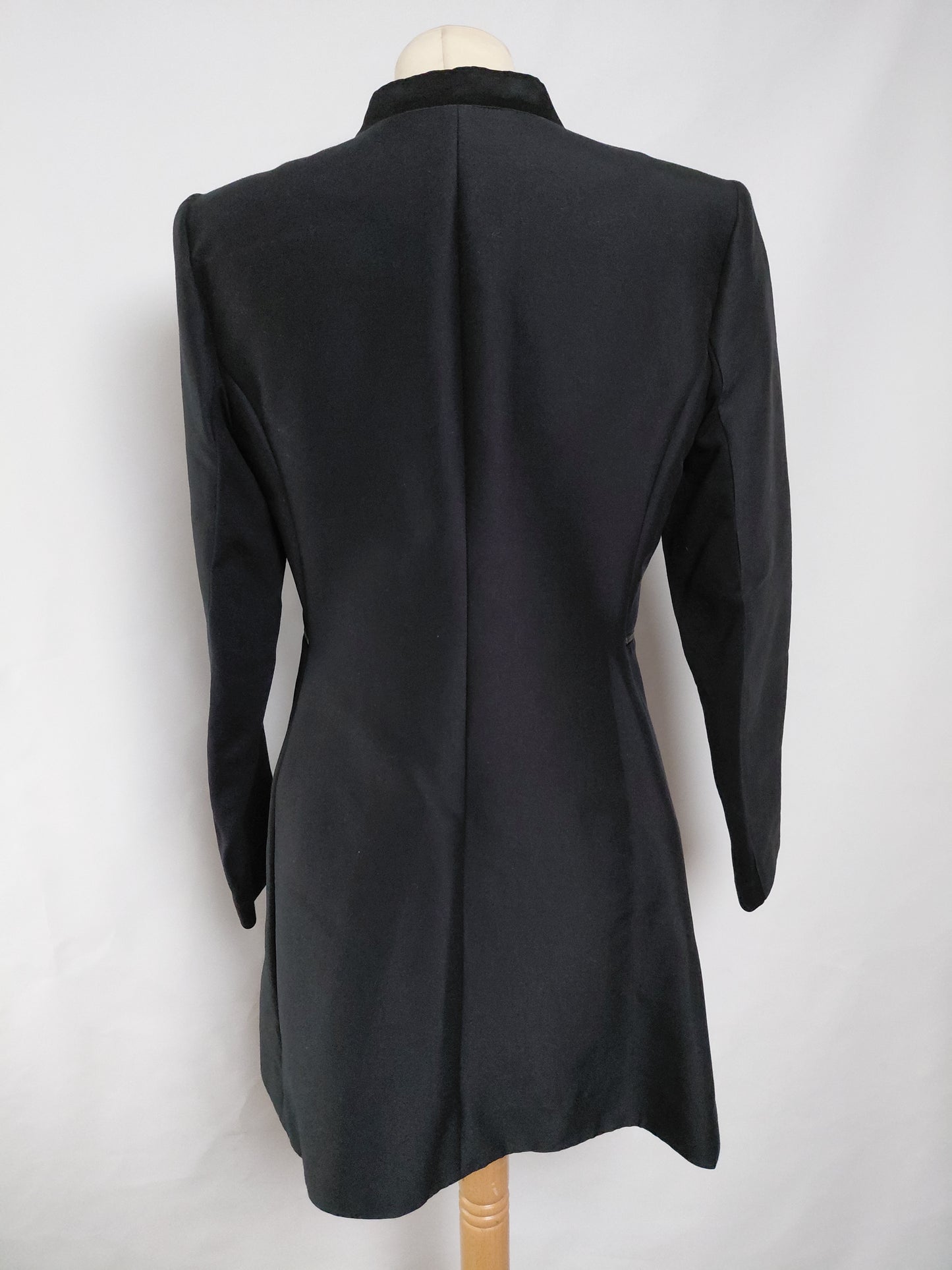 Siður jakki blazer tuxido style, S, BCBGMAXAZRIA