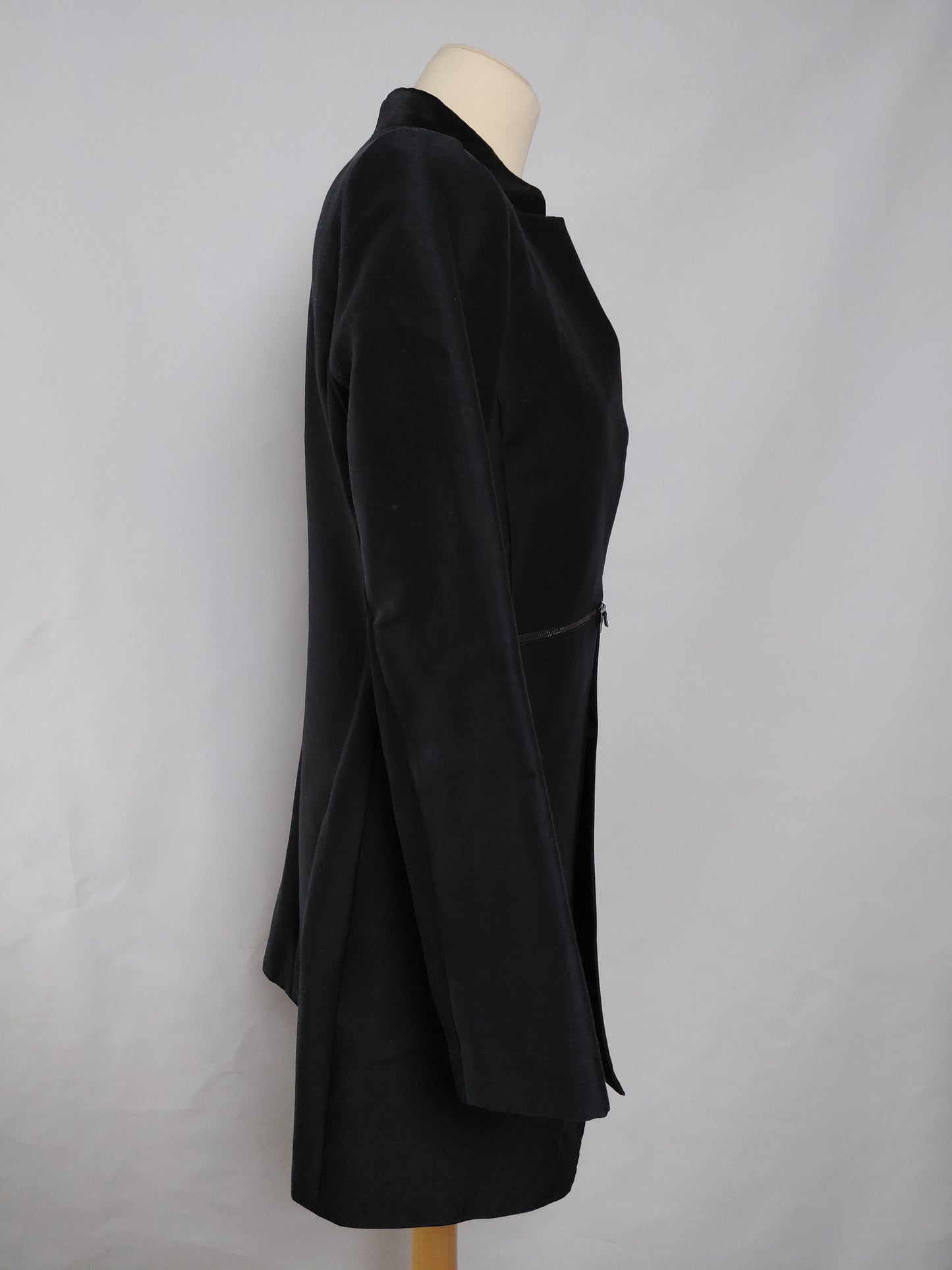 Siður jakki blazer tuxido style, S, BCBGMAXAZRIA