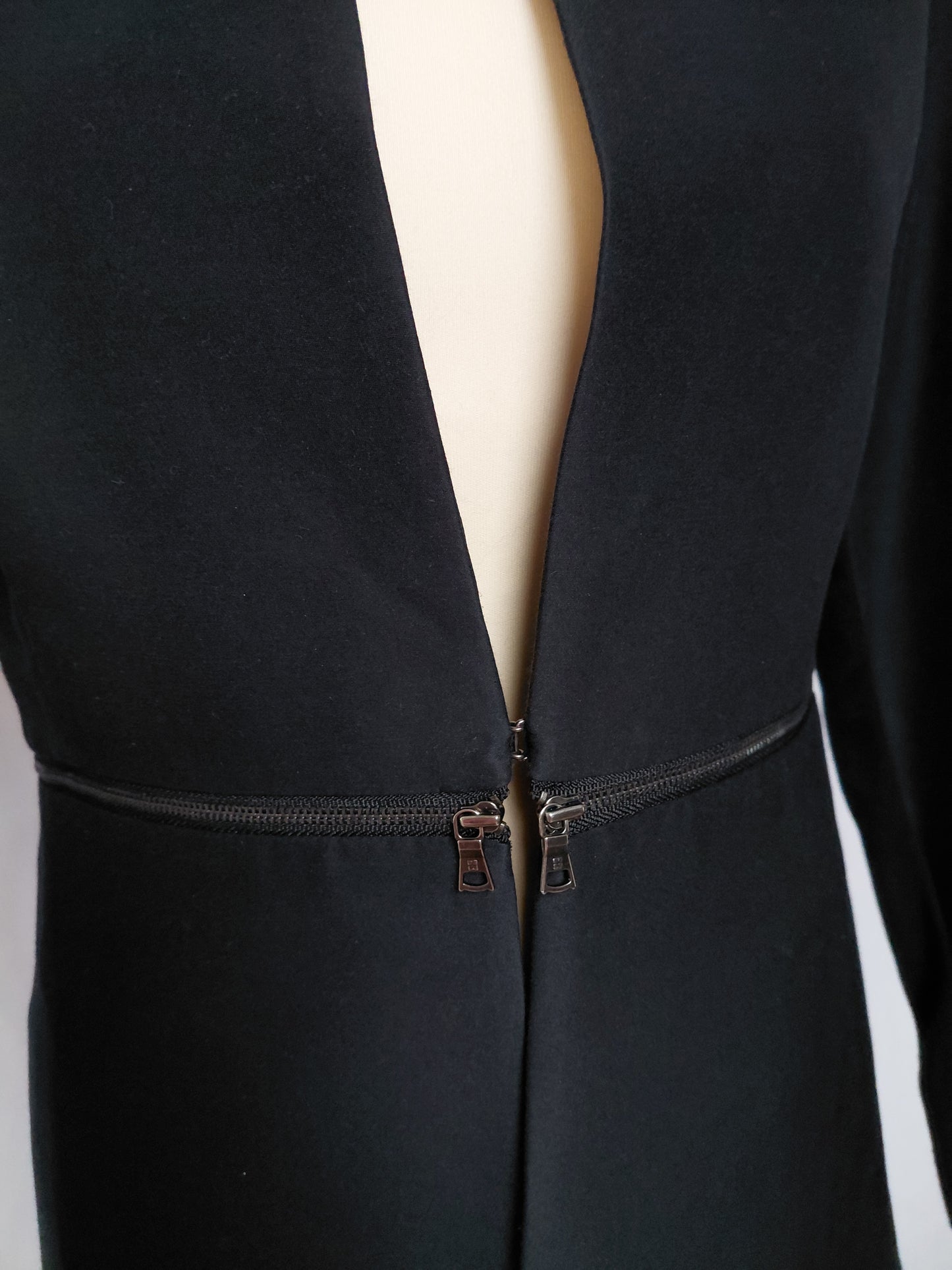 Siður jakki blazer tuxido style, S, BCBGMAXAZRIA