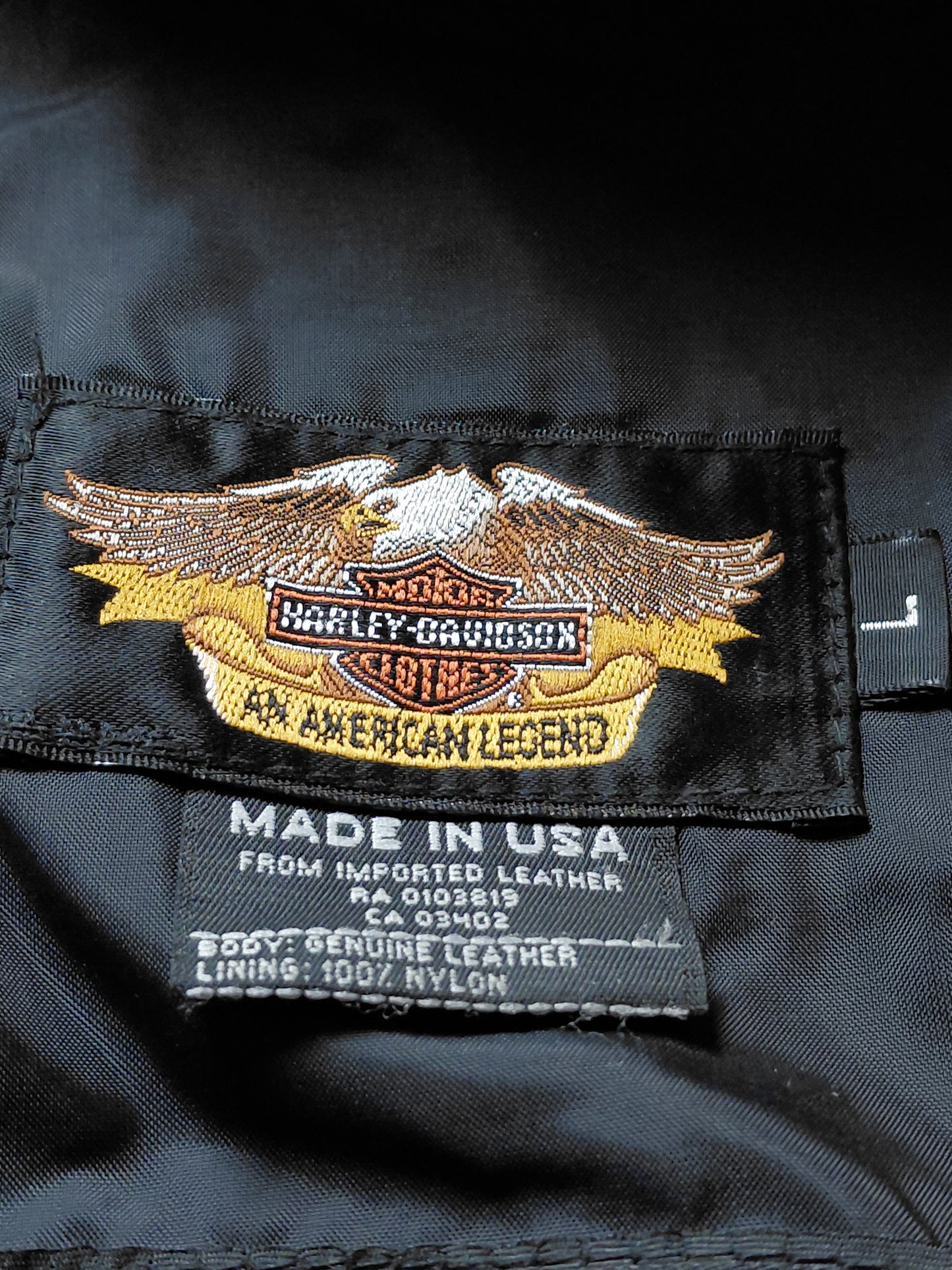 Willie G leðurbuxur, L, Harley Davidson