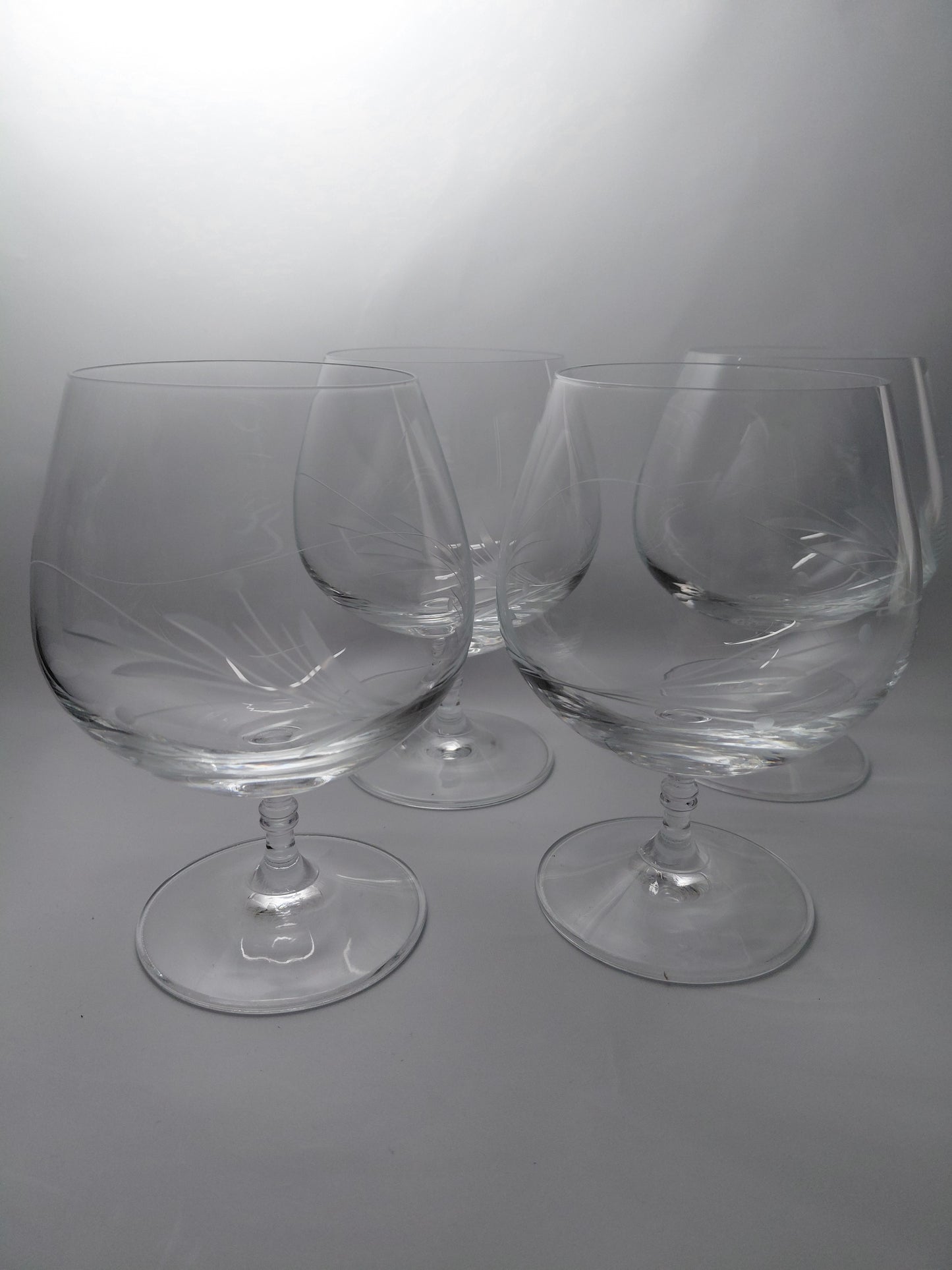 Kristal koníaksglös (4 stk)